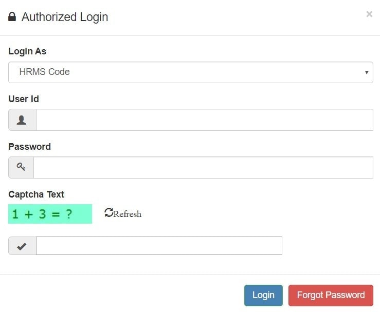 eHRMS Punjab: Forgot the password