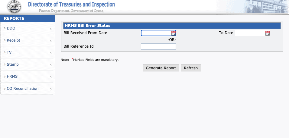 HRMS Paybill Status