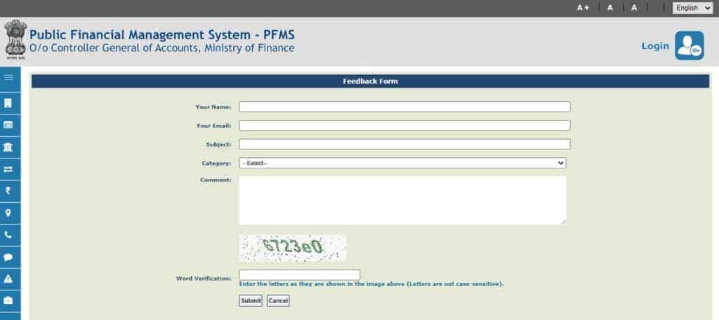 Procedure To Submit Feedback On PFMS Scholarship 2021