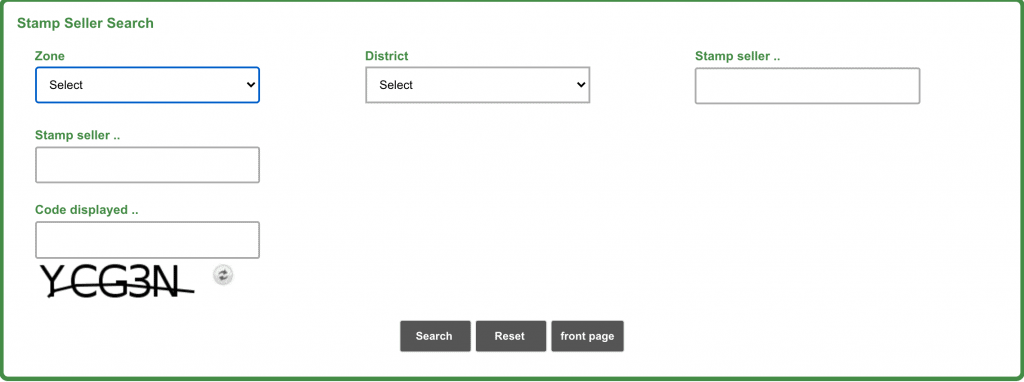 The process to look for a stamp vendor tnreginet.gov.in