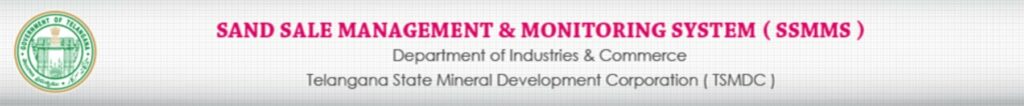 SSMMS Telangana Sand Booking SSMMS Telangana Sand Booking