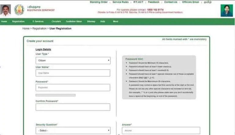Tnreginet Registration Procedure