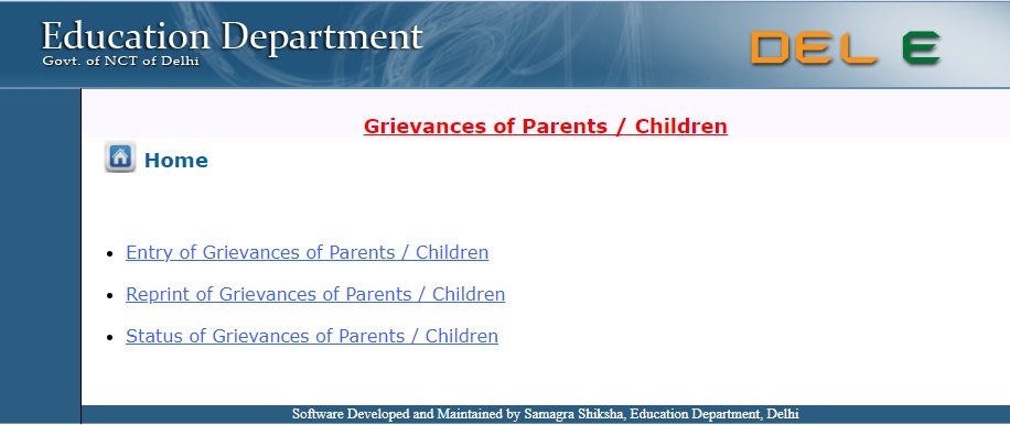 Lodge Grievance Of Parents/Children