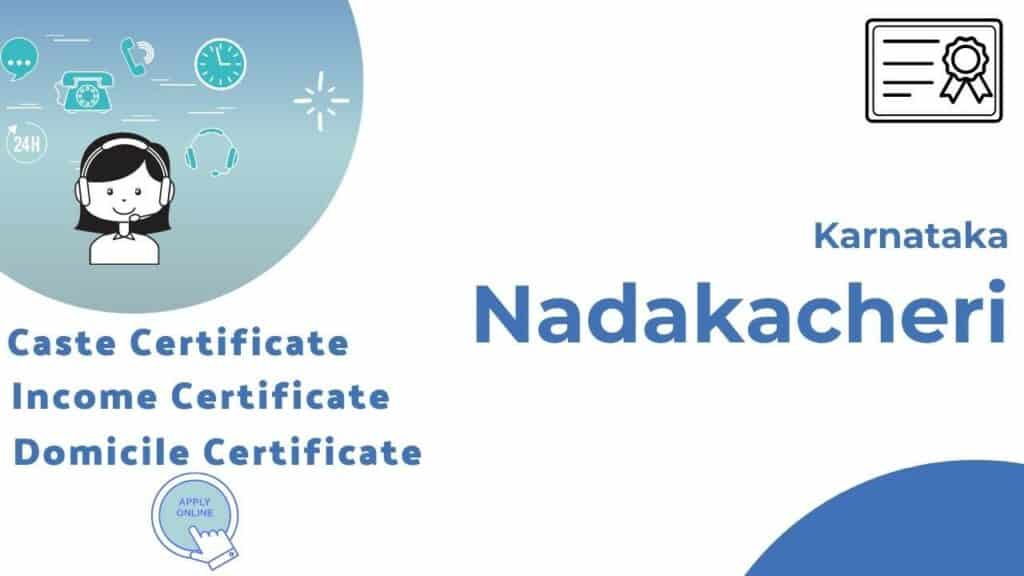Nadakacheri Residence Certificate Application Procedure
