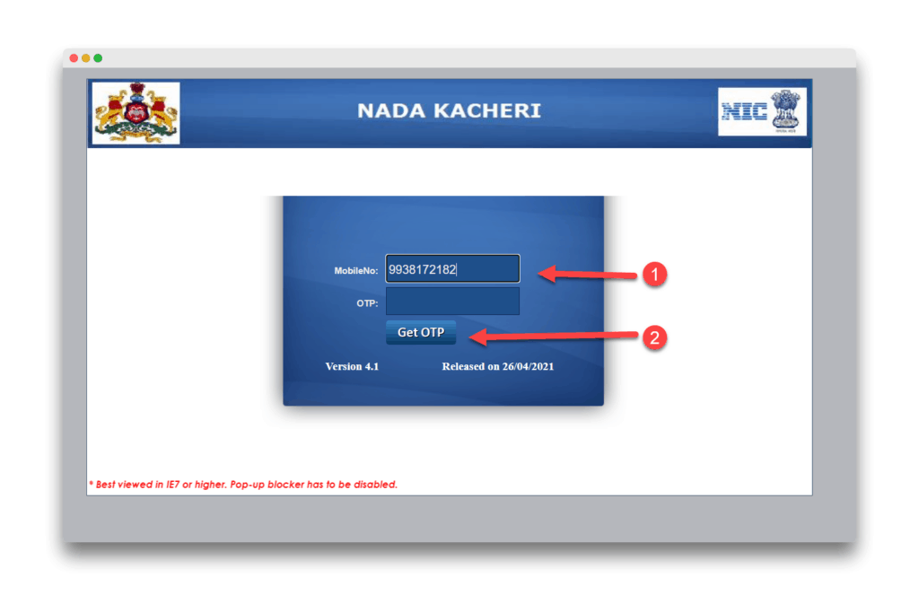 Nadakacheri Caste Certificate Online Application Process