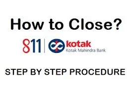 The process to close Kotak Mahindra bank account.