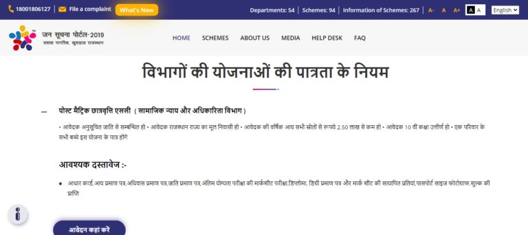 Procedure For Getting Information About Plans / योजनाओं की जानकारी प्राप्त करने की प्रक्रिया