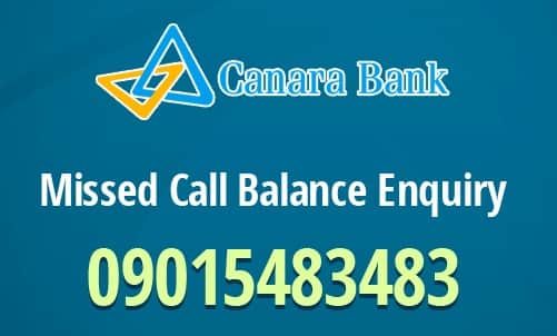 Canara Bank Balance Check Number 2021 Check Balance By Missed Call Or SMS