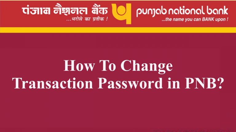 how to change transaction password in pnb