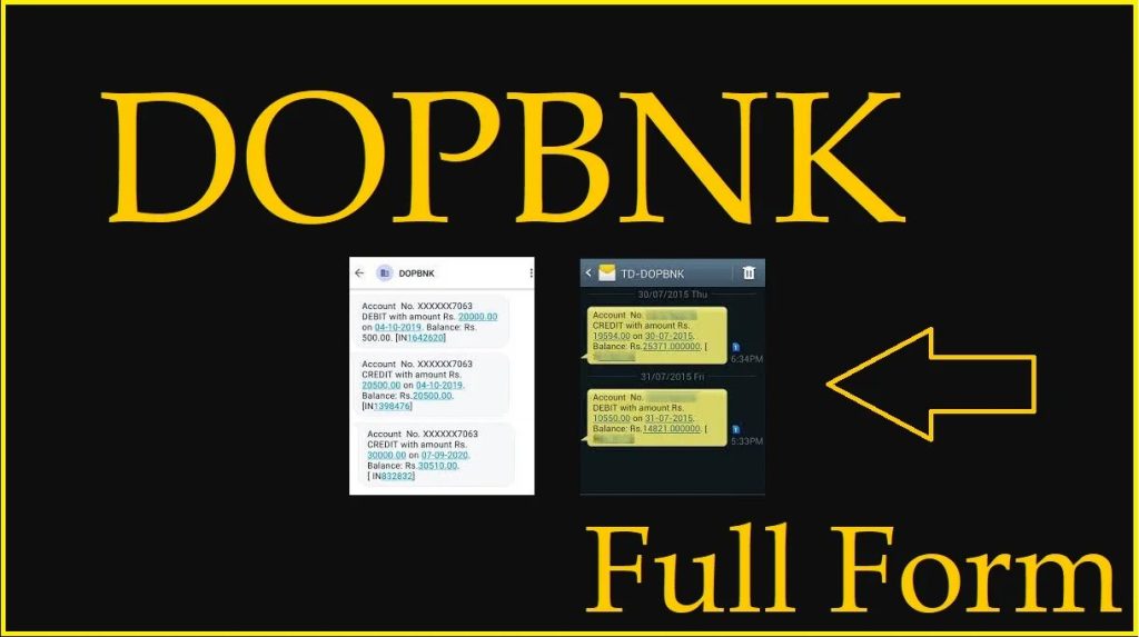 What is DOPBNK Full Form, DOPBNK Full Form